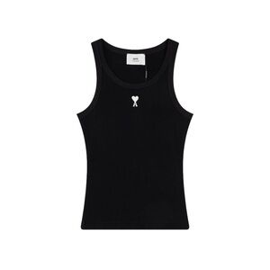 Black Tank Top with Heart Logo